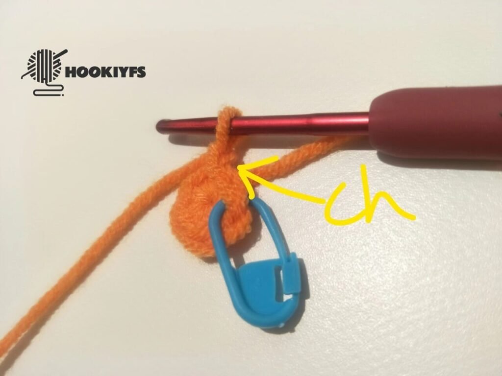add chain stitch for every round for persimmon crochet