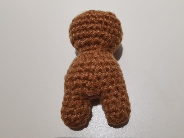body of teddy bear is completed