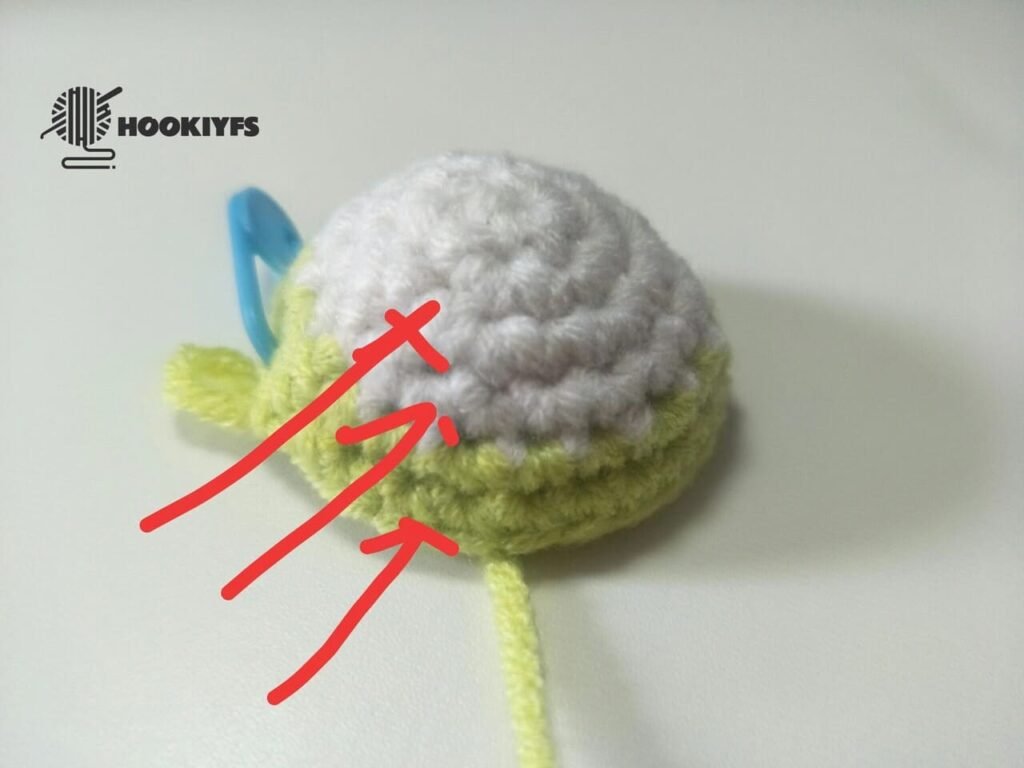 count round for fish crochet