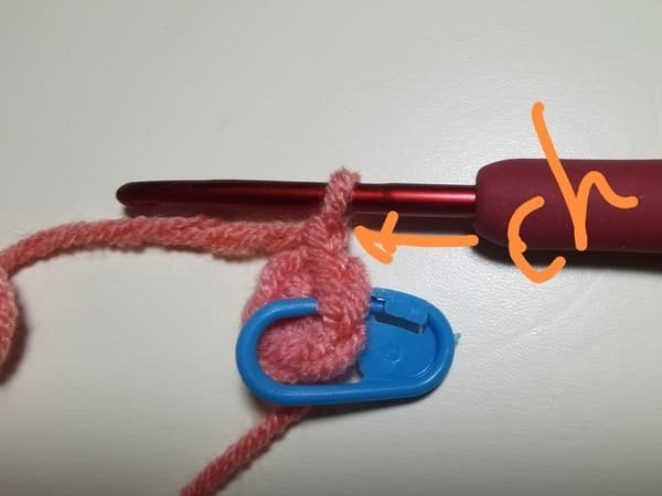 crochet chain stitch for every round