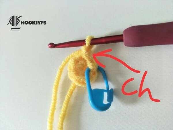 crochet chain stitch for every round for duck crochet