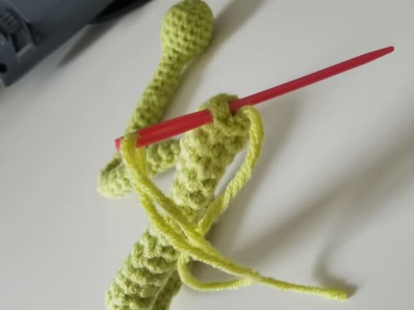 crochet dec for last round for snake crochet pattern