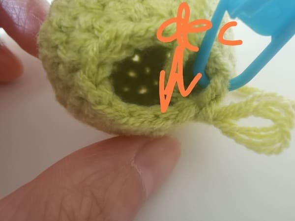 crochet order for round 10 for octopus crochet