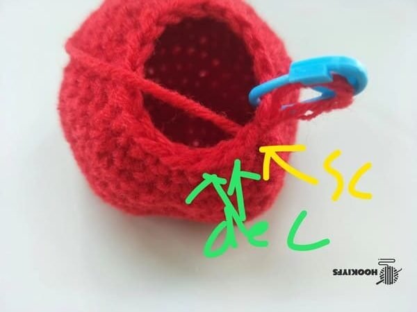 crochet order for round 17 for apple crochet
