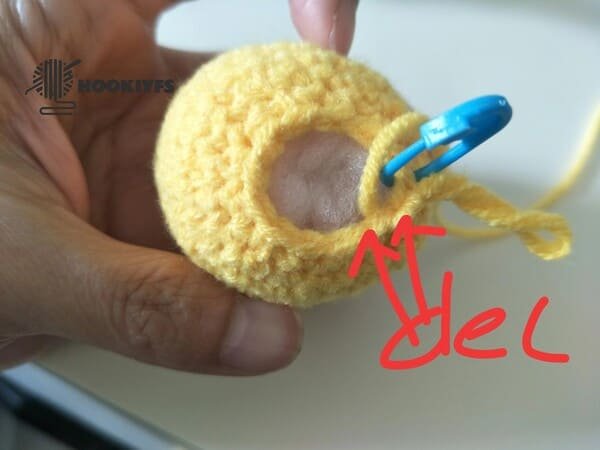 crochet order for round 17 for duck crochet