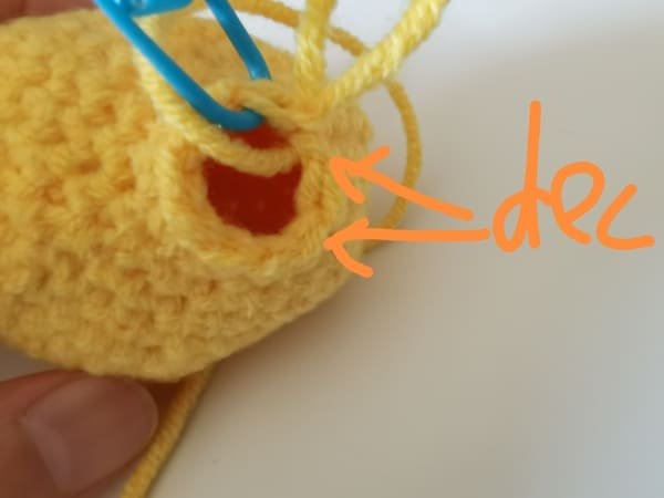 crochet order for round 17 for mango crochet
