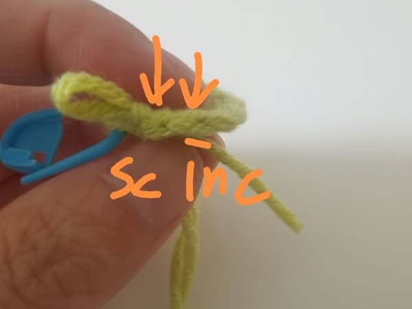 crochet order for round 3 for octopus crochet