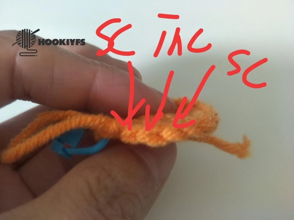 crochet order for round 4 for persimmon crochet