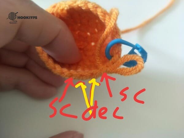 crochet order for round 7 for persimmon crochet