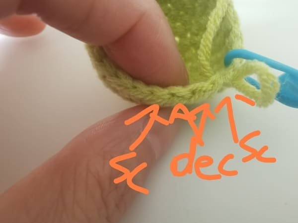 crochet order for round 8 for octopus crochet