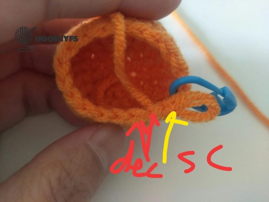crochet order for round 8 for persimmon crochet