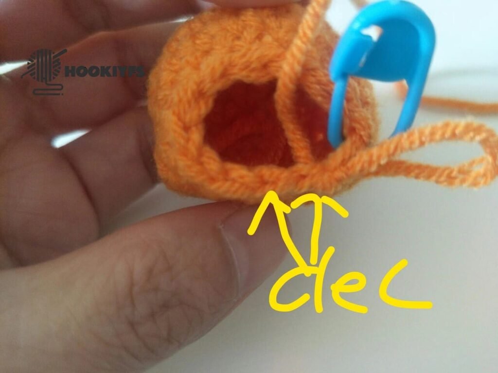 crochet order for round 9 for persimmon crochet