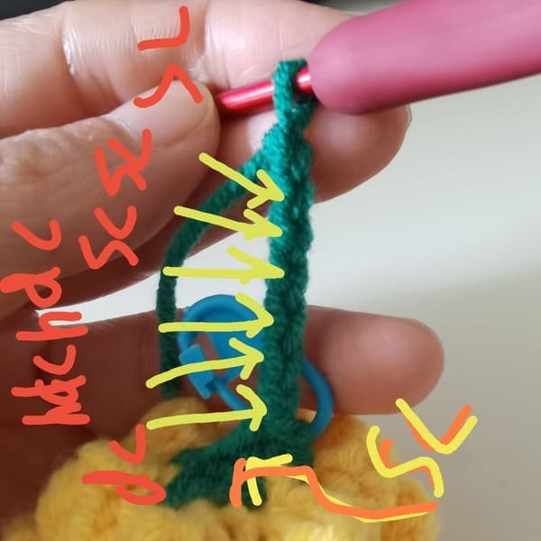 crochet order for round 9 for pineapple crochet pattern