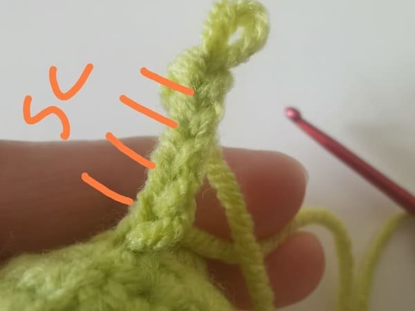 crochet order for the octopus tentacles