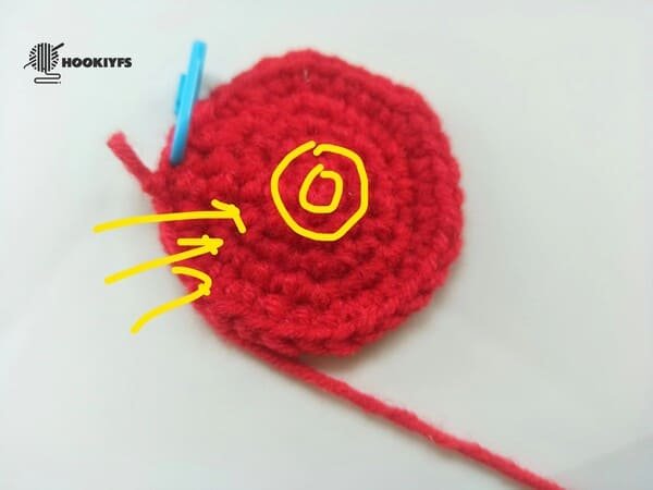 how to count round for apple crochet