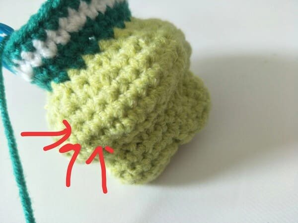 how to count round for crochet frog pattern