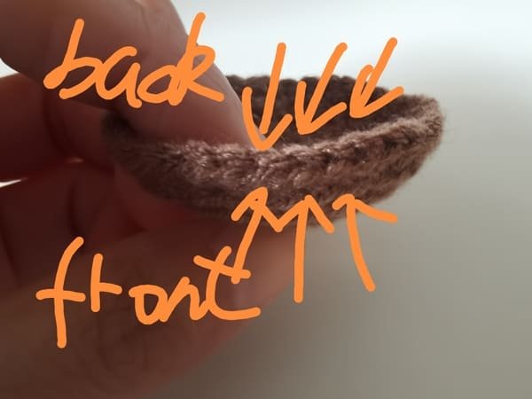 how to differ the back and front loops for sunflower crochet