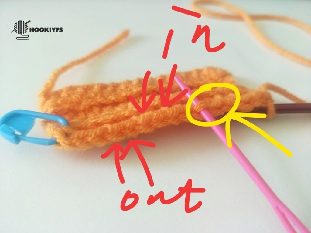 how to differ the front and back stitch for crochet pumpkin pattern
