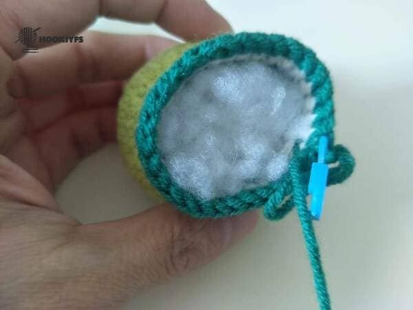 part of fiberfill is completed