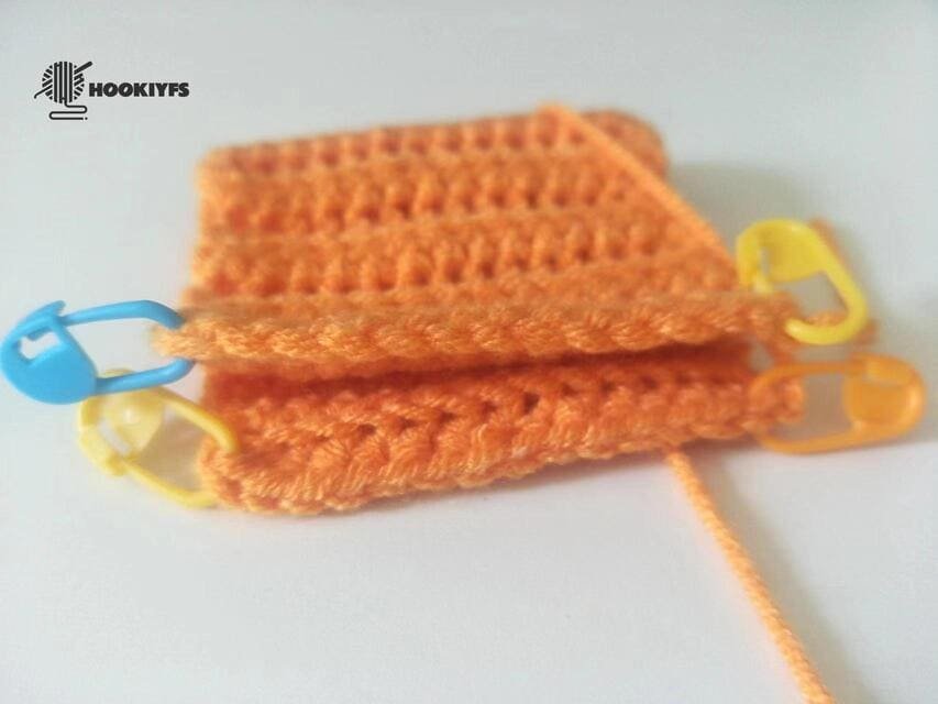 sew with yarn needle for crochet pumpkin pattern