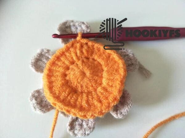 sewing with sl for turtle crochet