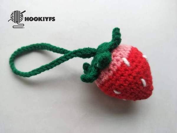 strawberry crochet is completed
