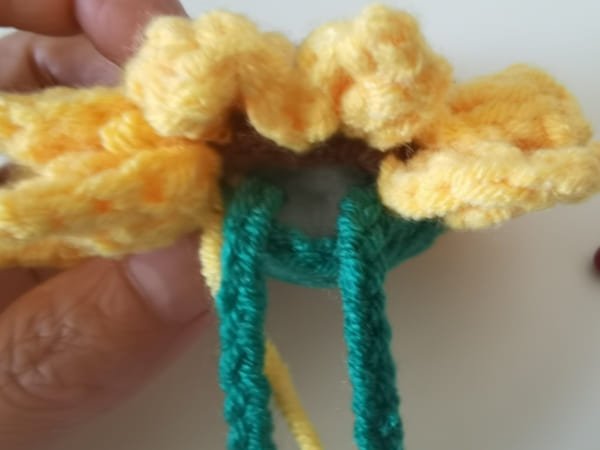 the fiberfill is completed.