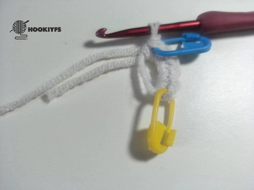 the first and last marker for fish crochet
