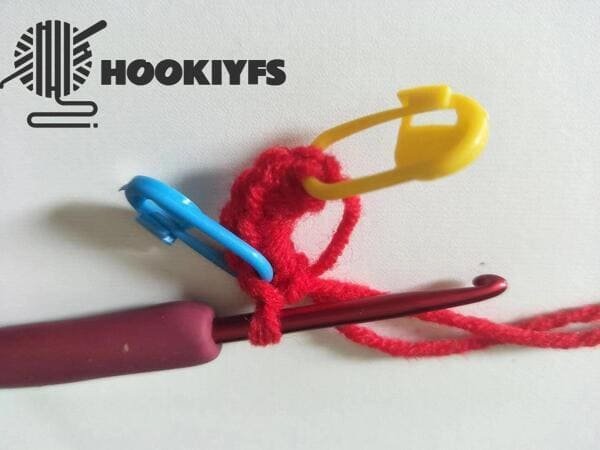 the first and last marker for strawberry crochet