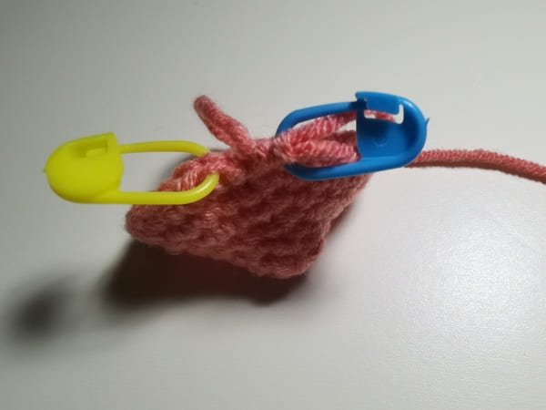 the first and last marker for crochet peach pattern