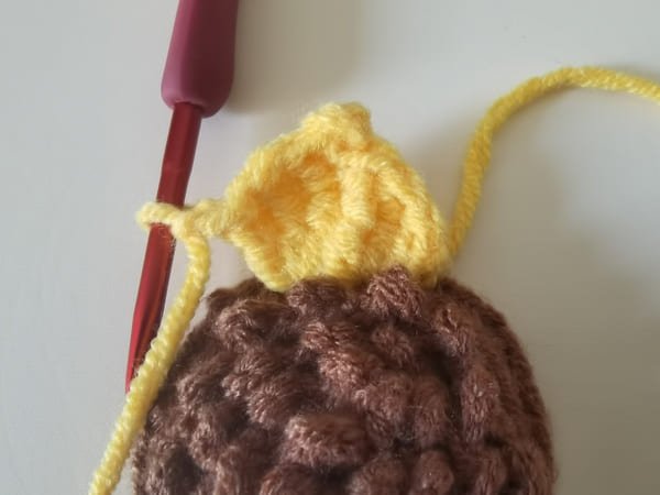 the we need crochet double treble crochet,triple crochet,double crochet, 2 chain stitch in next stitch