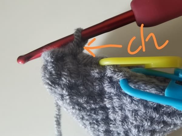 then crochet chain stitch again after popcorn stitch for elephant crochet