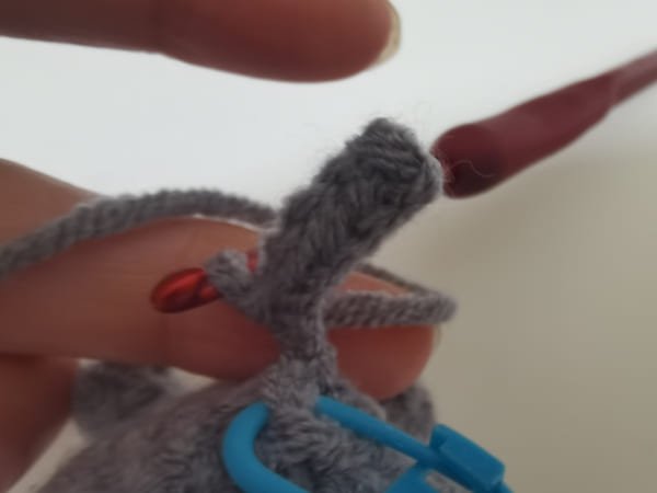 trail is completed for elephant crochet