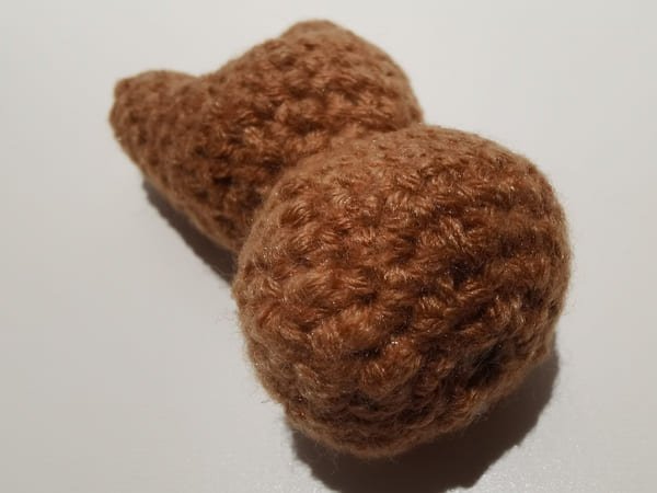 view of teddy bear crochet