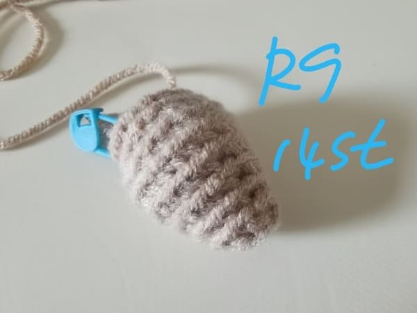 14 stitches for round 9 for peanut crochet