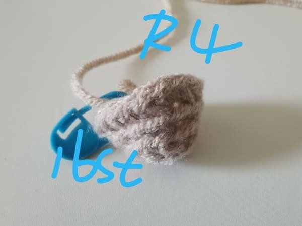 16 stitches for round 4 for peanut crochet