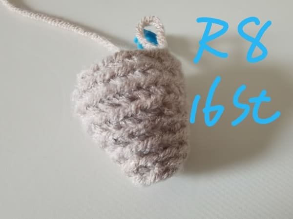 16 stitches for round 8 for peanut crochet