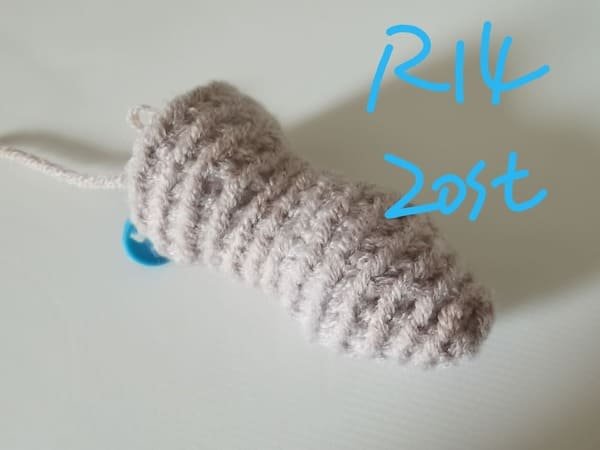 20 stitches for round 14 for peanut crochet