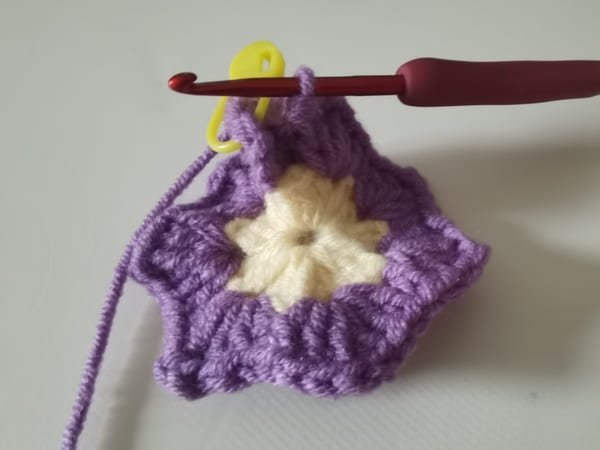 8 groups for round 2 for crochet butterfly pattern