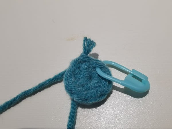 8 half double crochets in to magic ring