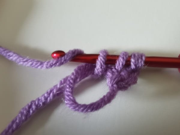 Yarn over once more