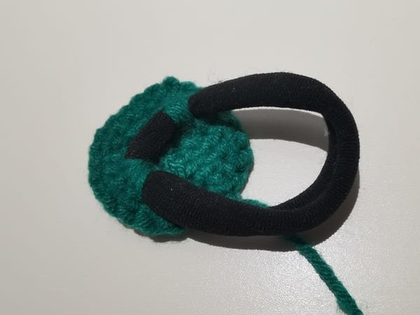 back of dark green
