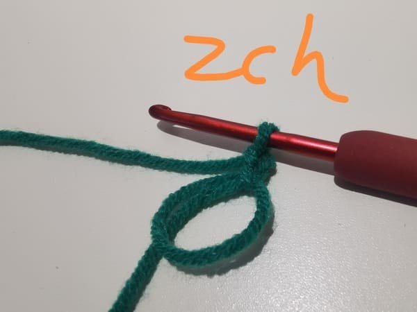 crochet 2 chain stitches in to magic ring for grape crochet