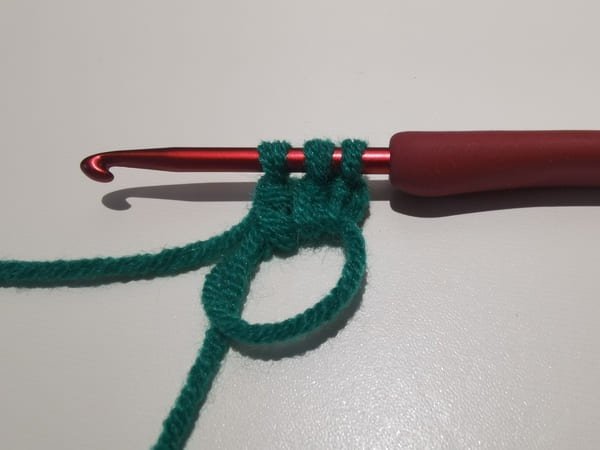 crochet 2 unfinished double crochets