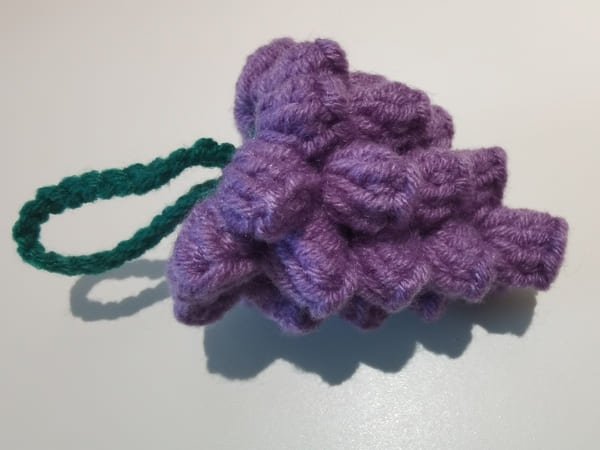 grape crochet is completed