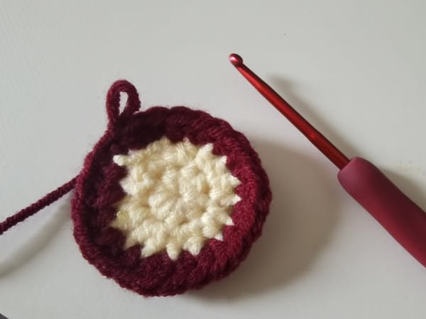 half double crochet in the round