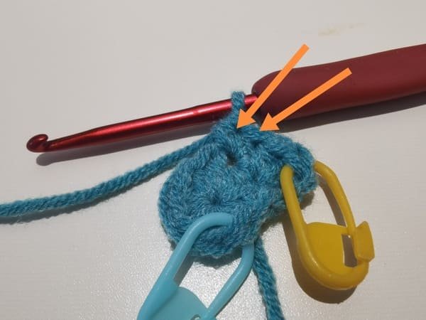 half double crochet is completed