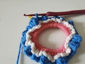 last stitch is completed for round 3