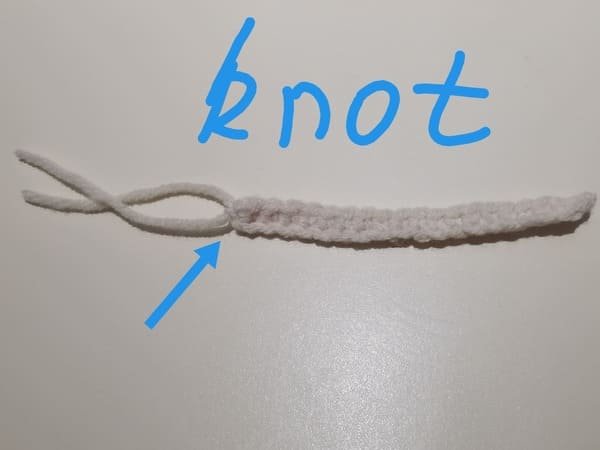 make knot several times.