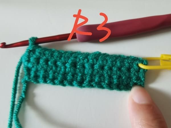 round 3 is completed for frog crochet pattern